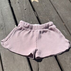 Zara purple waffle knit shorts size 4-5‎ years old